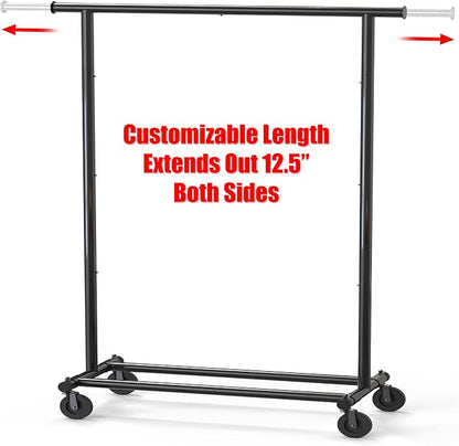 Simple Houseware Heavy Duty Clothing Garment Rack, Holds Up to 150 lbs - Image 2