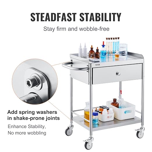 VEVOR Stainless Steel Utility Cart - Image 3