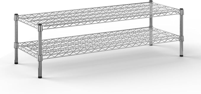 18" Deep x 48" Wide x 14" Height Wire Shelving Kit | 2-Tier | NSF Commercial by Regal+Altair