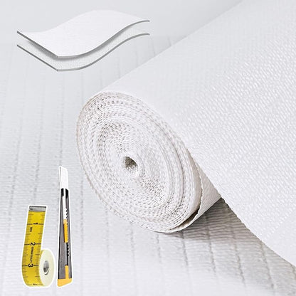 Shelf Liners for Kitchen Cabinets Non Adhesive Drawer Liner 17in x 20FT Pure by Adwann