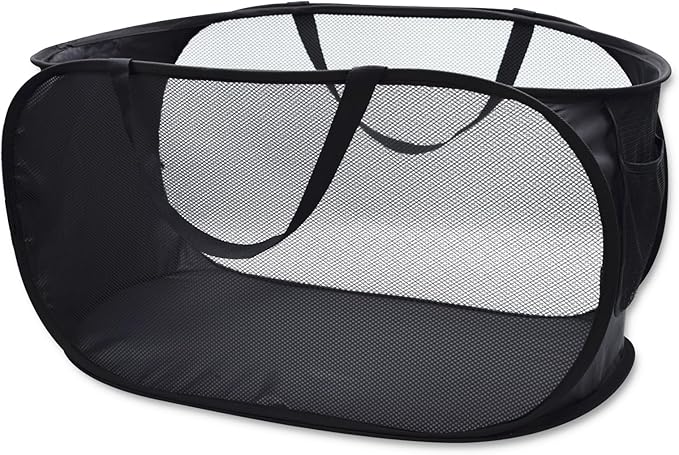 HONOMA Sturdy Mesh Laundry Hamper Basket Bag, Pop up Basket by HONOMA