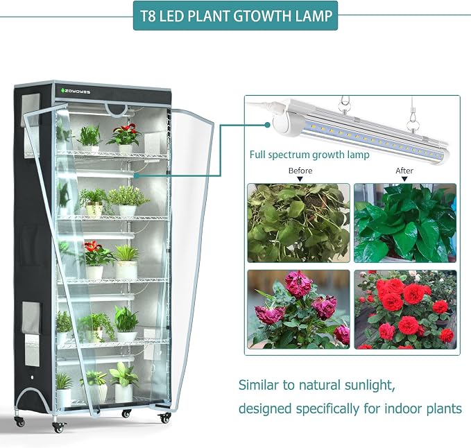 Indoor Greenhouse 6-Tier Plant Rack - Image 2