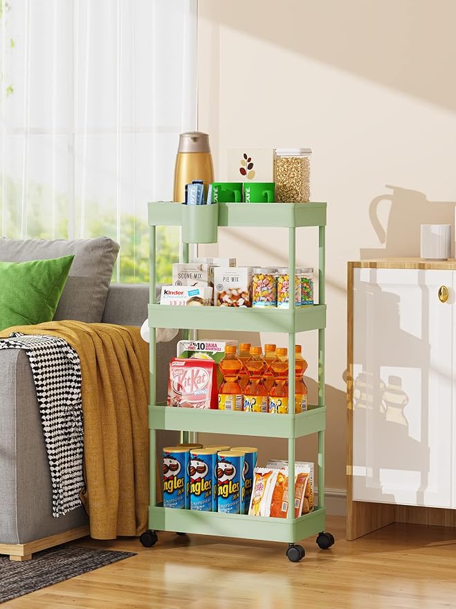 LEHOM Slim Rolling Storage Cart - Image 4