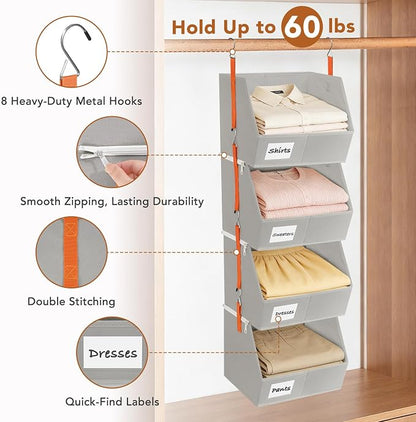4 Pcs Modular Closet Organizer - Image 6