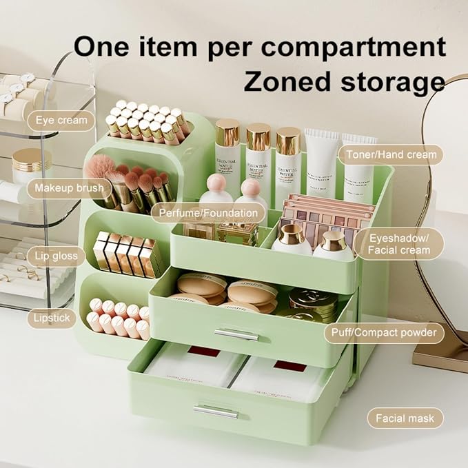 Booklov Makeup Organizer for Vanity, Large Capacity Cosmetic Display Case - Image 6