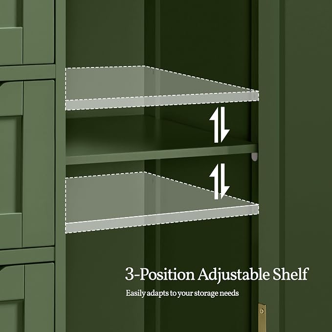 Yaheetech Bathroom Storage Cabinet, Storage Organizer - Image 5