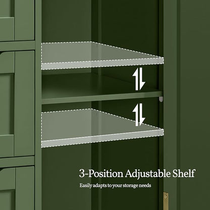 Yaheetech Bathroom Storage Cabinet, Storage Organizer - Image 5