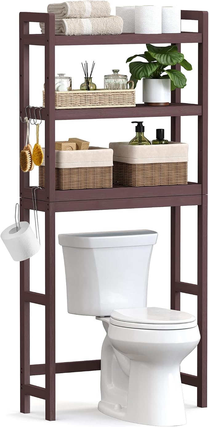 SONGMICS Over The Toilet Storage, 3-Tier Over Toilet Bathroom Organizer by Unknown