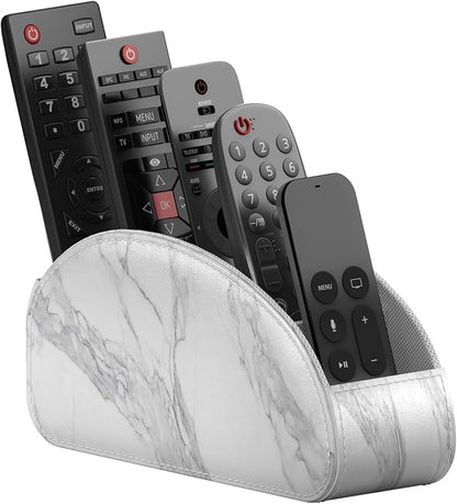 Remote Control Holder, Faux Leather Caddy/storage/Tray by THIPOTEN