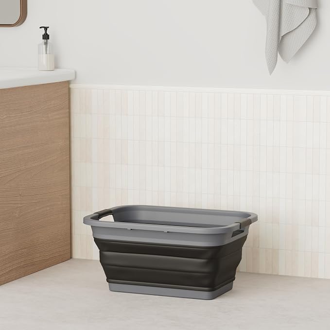 SAMMART 41L Collapsible Plastic Laundry Basket - Image 2