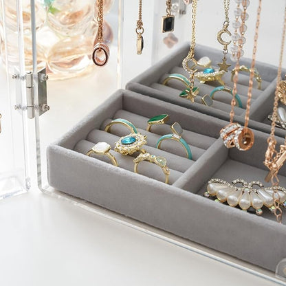 Lolalet Necklace Holder Organizer, Acrylic Jewelry Organizer - Image 8