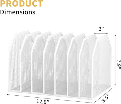 Metal 7 Section File Folder Organizer - Image 5