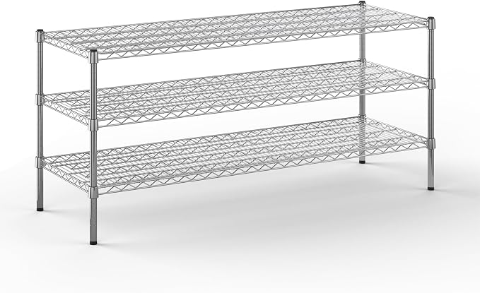 21" Deep x 60" Wide x 27" Height Wire Shelving Kit | 3-Tier | NSF Commercial by Regal+Altair