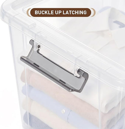 CITYLIFE 6 Packs 17 QT Plastic Storage Bins - Image 3