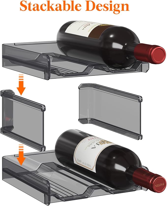 Lifewit Plastic Stackable Wine Rack - Image 2