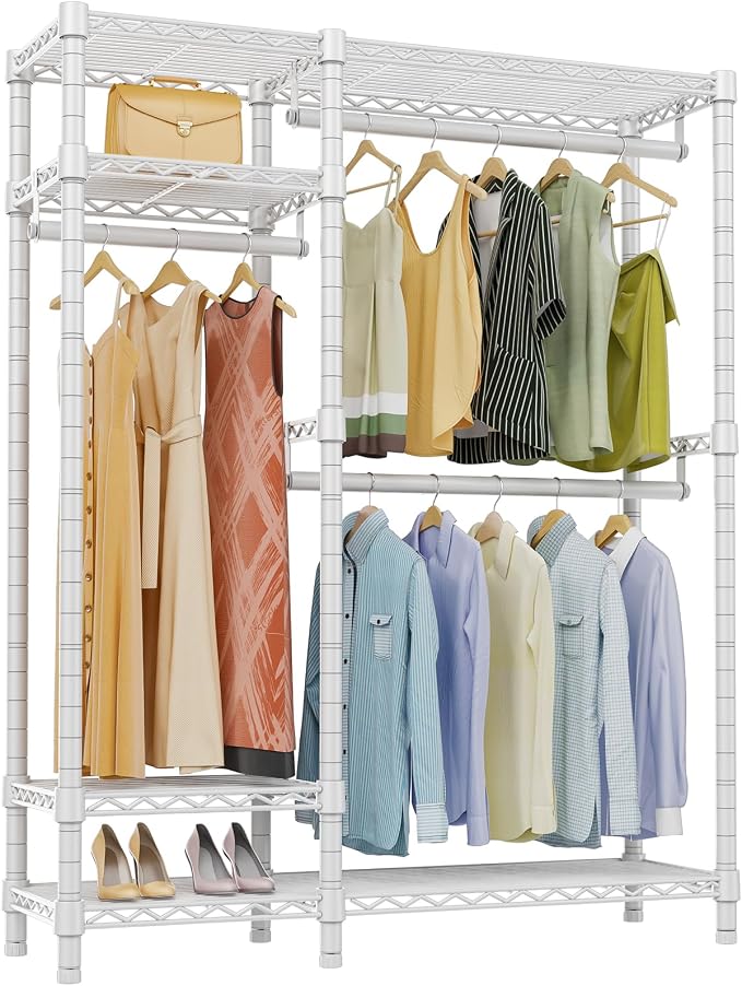VIPEK V2 Heavy Duty Clothes Rack 4 Tiers Wire Shelving Garment Racks by VIPEK