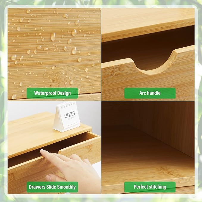 Charmewooden Bamboo Desk Organizer - Image 5
