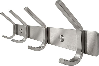 WEBI C-CBG04 Heavy Duty Stainless Steel 304 Hook Rail Coat Rack by WEBI