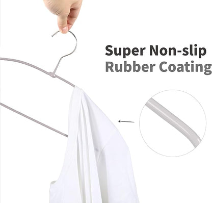 TOPIA HANGER Metal Hangers 20 Pack, Non Slip Clothes Hangers Space Saving - Image 5