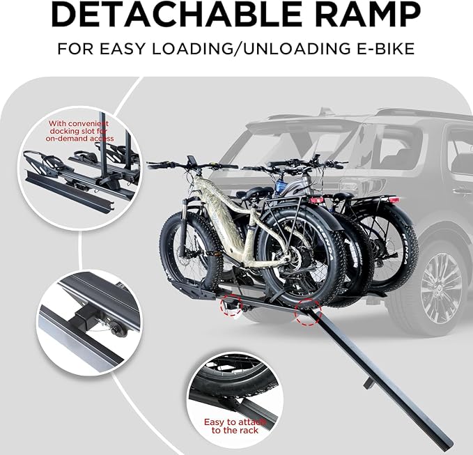 RokRack T One Foldable 3-Ebike Rack - Image 3
