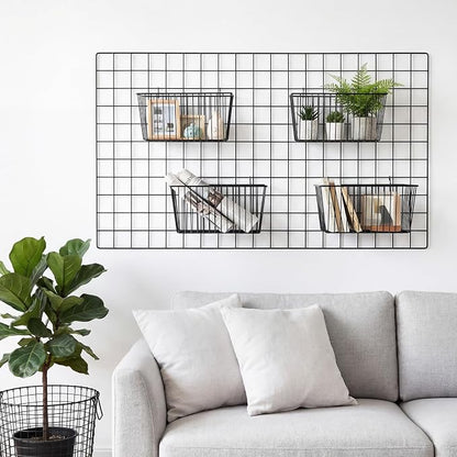 4pcs Hanging Wire Basket Set - Image 5