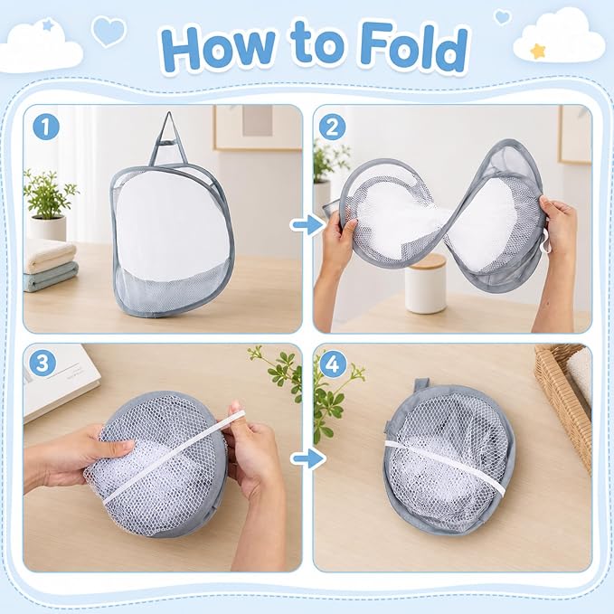 3 pcs Mini Hamper, Hanging Laundry Hamper - Image 6