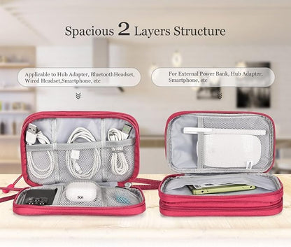 CAOODKDK Electronic Organizer Travel Cable Accessories Bag, Electronic - Image 3