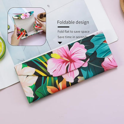 Foldable Glasses Case, Magnetic PU Leahter Sunglasses Case, Cute Hard Shell - Image 3