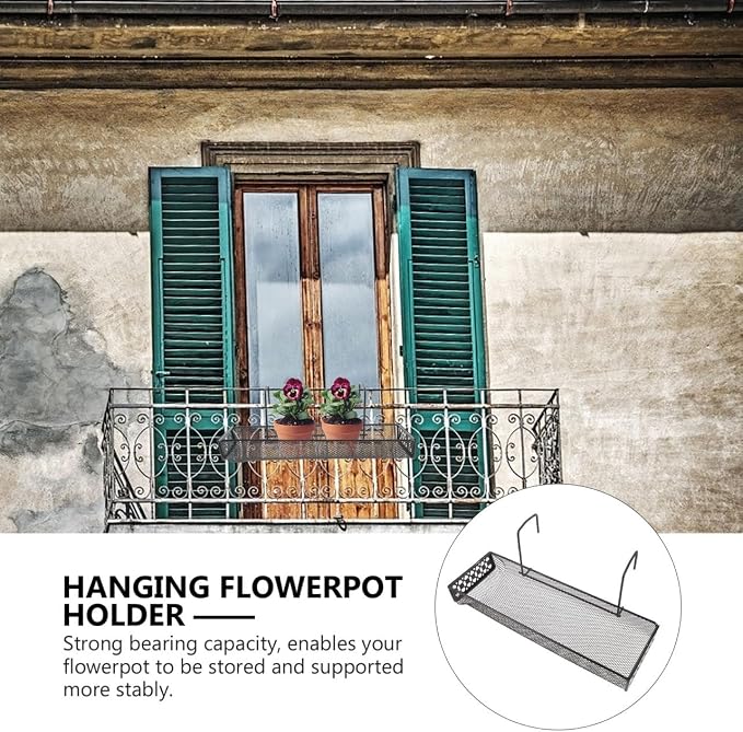 Flower Pot Rack Plant Holder Planter Stand Hanger Adjustable Metal Multiple - Image 6