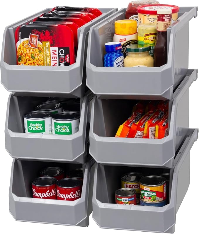 Plastic Containers for Organizing and Storage Bins for Closet, Garage or Pantry by Akro-Mils