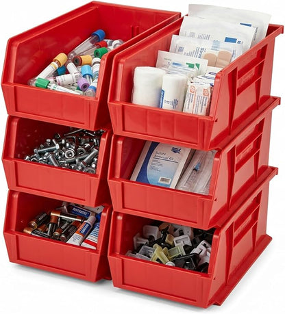 Quantum Storage QUS234 Heavy-Duty Stackable Plastic Storage Bins - Image 2
