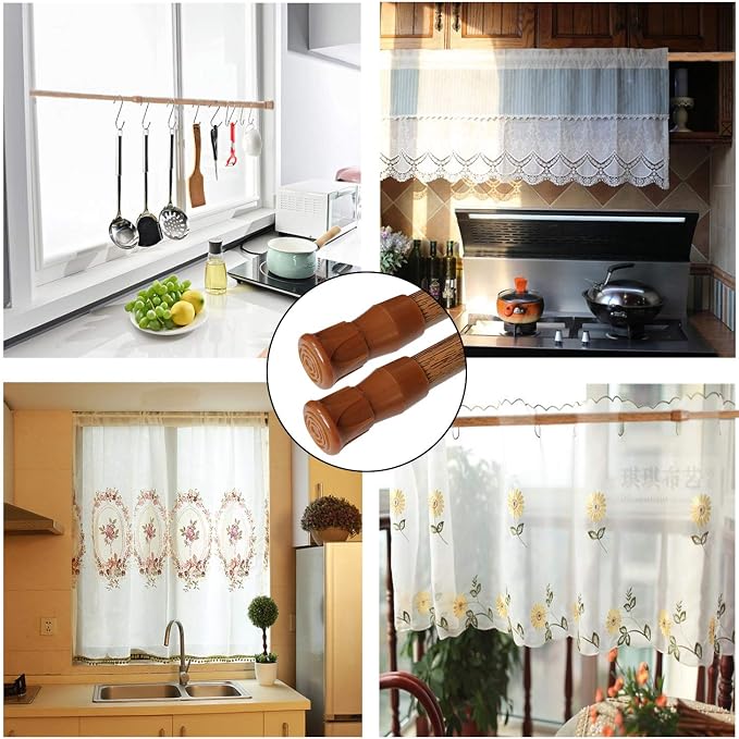 AIZESI Spring Tension Curtain Rods Short Tension Rod - Image 8