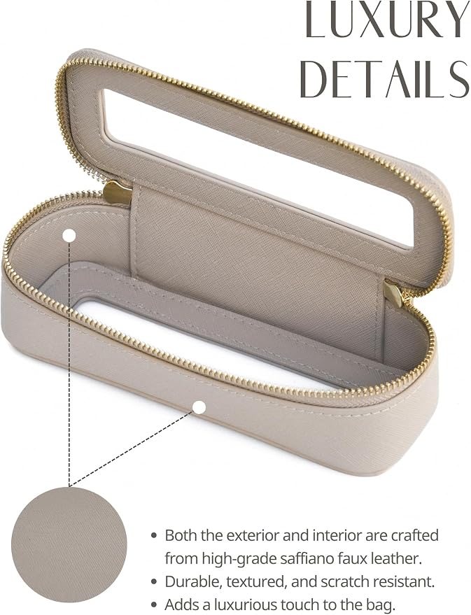 Popvibe Clear Makeup Bag Travel Cosmetic Case Transparent Toiletry Bag - Image 4
