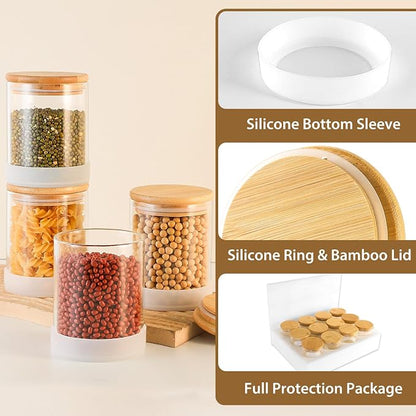 TBWIND 17oz Round Glass Storage Containers - Image 7