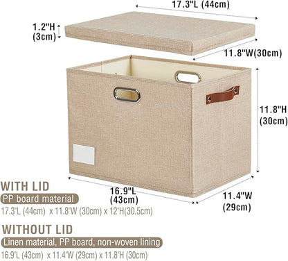 17" Large Collapsible Storage Bins - Image 3