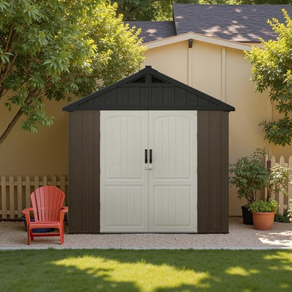 Patiowell 8 x 12 FT Plastic Outdoor Storage Shed - Image 2