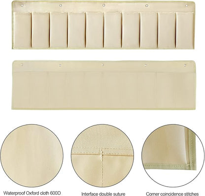 RV Shoe Pockets 10 Pockets Heavy Hanging Bedside Storage Organizer - Image 6