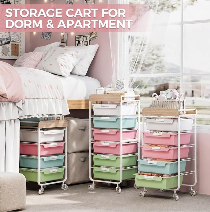 SYKIARIOL Rolling Craft Storage Cart - Image 9