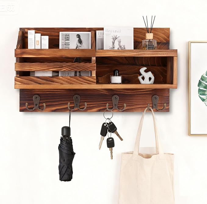 Key and Mail Holder for Wall, Mail Organizer Wall Mount - Image 6