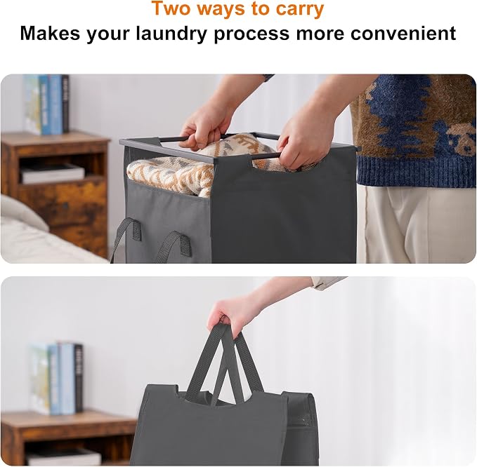Heybly Laundry Hampers, 4 × 12.5 Gal Laundry Basket - Image 7