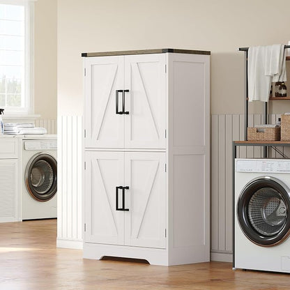 Treocho Farmhouse Bathroom Floor Cabinet by Treocho