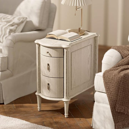 STO'SENSE Nightstand Set of 2 w/Charging Station & 3 Drawers, Pre-Assembled - Image 6