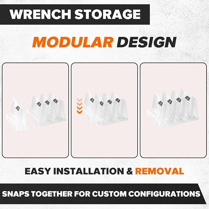 40PCS Modular Wrench Organizer Wrench Holder - Image 3