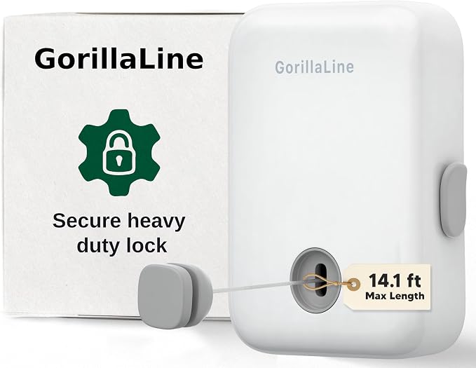 GorillaLine - Retractable Clothesline Indoor Outdoor Clothes Line | Heavy Duty by GorillaLine