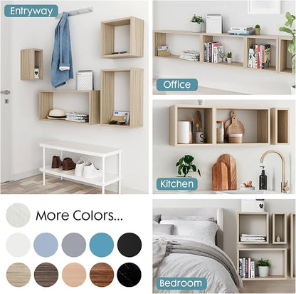 Cube Floating Shelves Set2, Display Shelves Wall Mount 7.75" D x 12.5" W x - Image 5