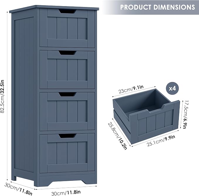 FOTOSOK Bathroom Storage Cabinet - Image 3