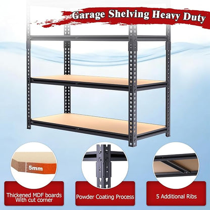 72" H Garage Shelves, Garage Storage Shelves Heavy Duty, 2400LBS Heavy Duty - Image 4