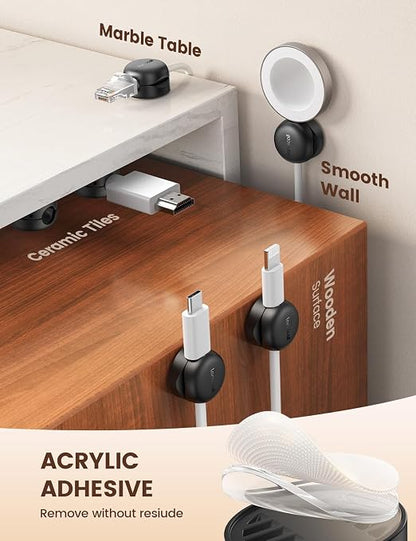 Lamicall Spring Cable Clips, Desk Office Accessory - Image 3