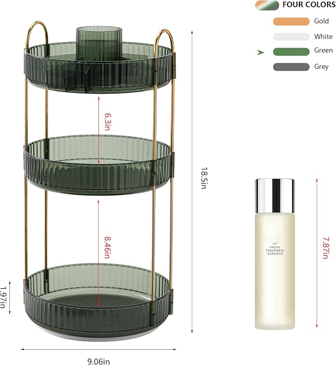 YCIA&DONE Rotating Makeup Organizer - Image 5