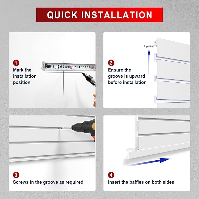 Garage Slatwall Panel Wall Organizer - Image 4